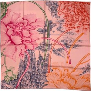 Rare Hermes Paris Large Silk Scarf